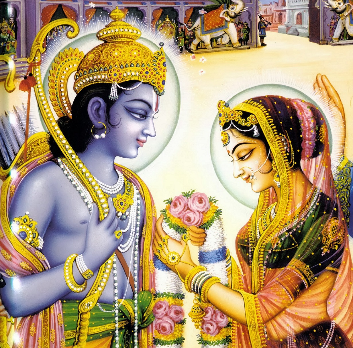 How many gunas matched for ram and sita?